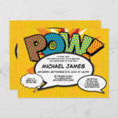 洗礼・キリスト教式名付け 現代の楽しいスピーチバブル インビテーションポストカード (正面/裏面)