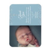 洗礼・キリスト教徒の名付け フォト サンクスカード マグネット (縦)