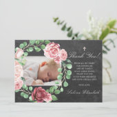 洗礼《キリスト教》洗礼式や命名式ベビーガーデンフローラ写真 サンキューカード (スタンド正面)