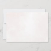 洗礼《キリスト教》洗礼式や命名式ベビーガール春フローラ写真 サンキューカード (裏面)