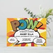 洗礼《キリスト教》洗礼式や命名式モダン漫画帳 招待状 (スタンド正面)