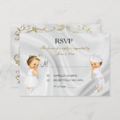 洗礼《キリスト教》洗礼式や命名式会 出欠カード (正面/裏面)