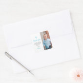 洗礼《キリスト教》洗礼式や命名式宗教少年の写真 スクエアシール (封筒)