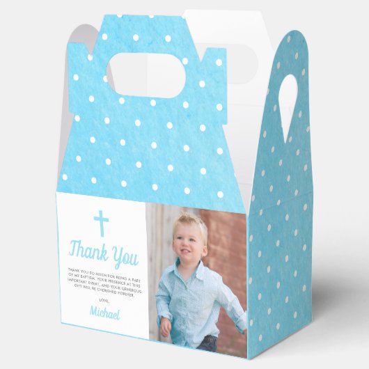 洗礼《キリスト教》洗礼式や命名式宗教少年の写真 フェイバーボックス (オープン)