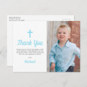 洗礼《キリスト教》洗礼式や命名式宗教少年の写真 ポストカード (正面/裏面)