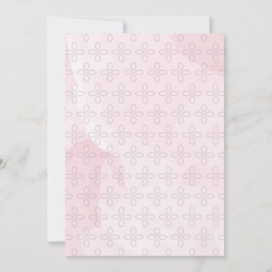 洗礼、《キリスト教》洗礼式や命名式招待状、トレンディー水彩 招待状 (裏面)