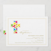 洗礼|《キリスト教》洗礼式や命名式招待状 招待状 (正面/裏面)