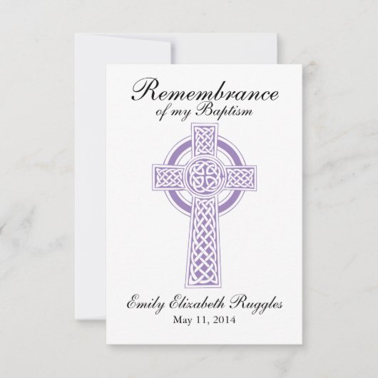 洗礼《キリスト教》洗礼式や命名式祈りの言葉カード カード (正面)