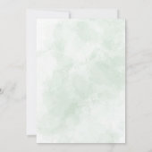 洗礼《キリスト教》洗礼式や命名式緑十字エレガント文字 招待状 (裏面)