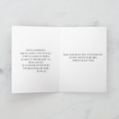 洗礼《キリスト教》洗礼式や命名式聖書の赤ちゃんバラ カード (内部)