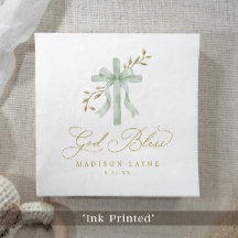 洗礼 コミュニオン 金色 神の祝福 リボン 十字架