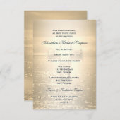 洗礼 ゴールドクロス 招待状 (正面/裏面)