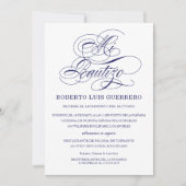 洗礼 スペイン語 海軍 スクリプト 私の洗礼 招待状 (正面)