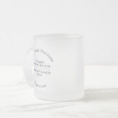 洗礼 フロストグラスマグカップ (正面左)