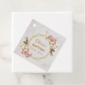 洗礼 フローラル ゴールド ピンク ランカスター 大理石 幾何学 フェイバータグ (インサイチュ)