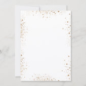 洗礼 ユーカリのグリーン ローズゴールド フラワーデザイン 招待状 (裏面)