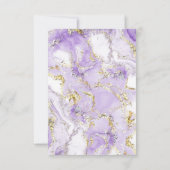 洗礼 ラベンダー インク 感謝カード 招待状 (裏面)