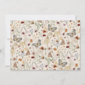 洗礼 ワイルドフラワー フォト 招待状 (裏面)