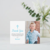 洗礼・命名式の子供の写真 ポストカード (スタンド正面)