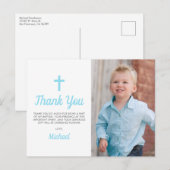 洗礼・命名式の子供の写真 ポストカード (正面/裏面)