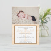 洗礼・命名式招待状 - ピンク 招待状 (スタンド正面)