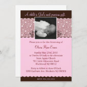 洗礼/命名式招待状 招待状 (正面/裏面)