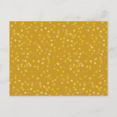 洗礼・命名式 Save the Date カレンダー ゴールド ハート 案内ポストカード (裏面)