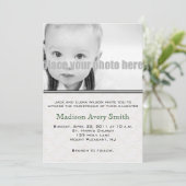 洗礼/命名/奉献の写真招待状 招待状 (スタンド正面)