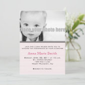 洗礼/命名/奉献の写真招待状 招待状 (スタンド正面)