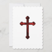 洗礼 堅信礼 初領聖体 赤十字 招待状 (正面)