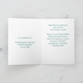 洗礼、恵み、お祝い、例 カード (内部)