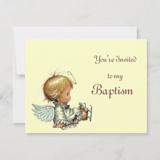 洗礼 招待状 (正面)