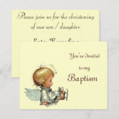 洗礼 招待状 (正面/裏面)