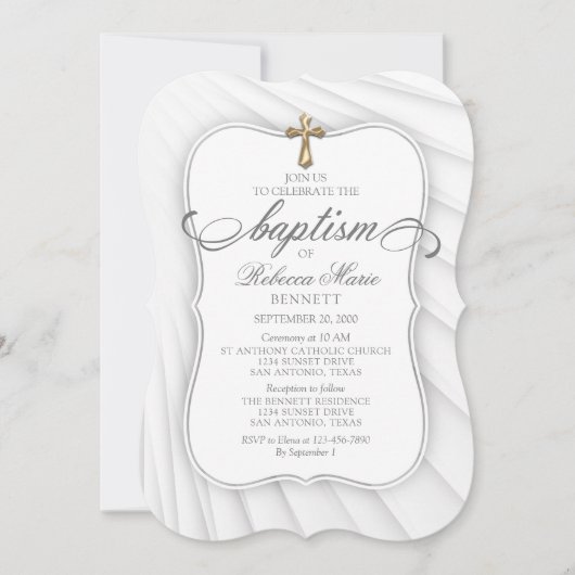 洗礼 招待状 (正面)