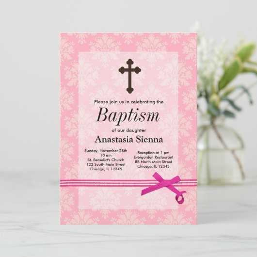 洗礼 招待状 (スタンド正面)