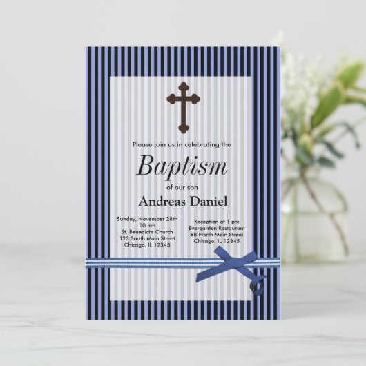 洗礼 招待状 (スタンド正面)