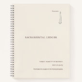 洗礼/確認/聖体 宗教的記念品 ノートブック (正面)