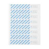 洗礼、聖餐式|の青い十字の宛名ラベル ラップアラウンド宛名ラベル (シート)