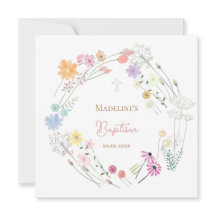 洗礼 色鮮やかな野の花の花輪