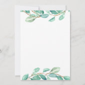 洗礼 誕生 ご案内カード ボタニカル 招待状 (裏面)