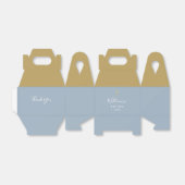 洗礼 誕生 金 十字架 くすんだ青 フェイバーボックス (折り畳みなし)