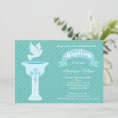 洗礼 赤ちゃん * 背景色を選択 招待状 (スタンド正面)