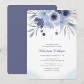 洗礼 青 花の招待状 招待状 (正面/裏面)