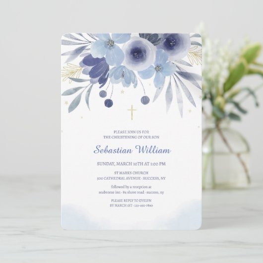 洗礼 青 花の招待状 招待状 (スタンド正面)