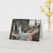 洗礼、1892年 カード (黄色い花)