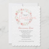 洗礼 wreath 招待状 (正面)