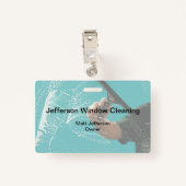 洗窓清掃作業部業者バッジ バッジ (裏面クリップ)