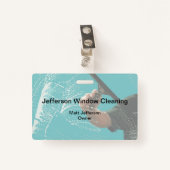 洗窓清掃作業部業者バッジ バッジ (正面クリップ)