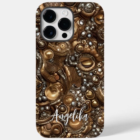 洗練お洒落された:レザーモダンフェイク Case-Mate iPhoneケース (裏面)