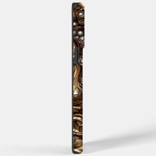 洗練お洒落された:レザーモダンフェイク Case-Mate iPhoneケース (裏面 / 右)